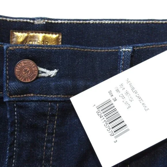 NWT Mother The Rambler Cargo Ankle in Off Limits Stretch Crop Jeans 28